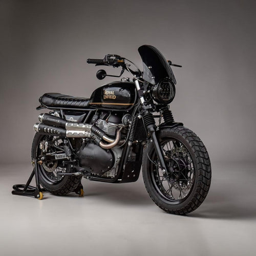 High-Mount Scrambler Full Exhaust System for Royal Enfield Interceptor 650 & Continental GT 650
