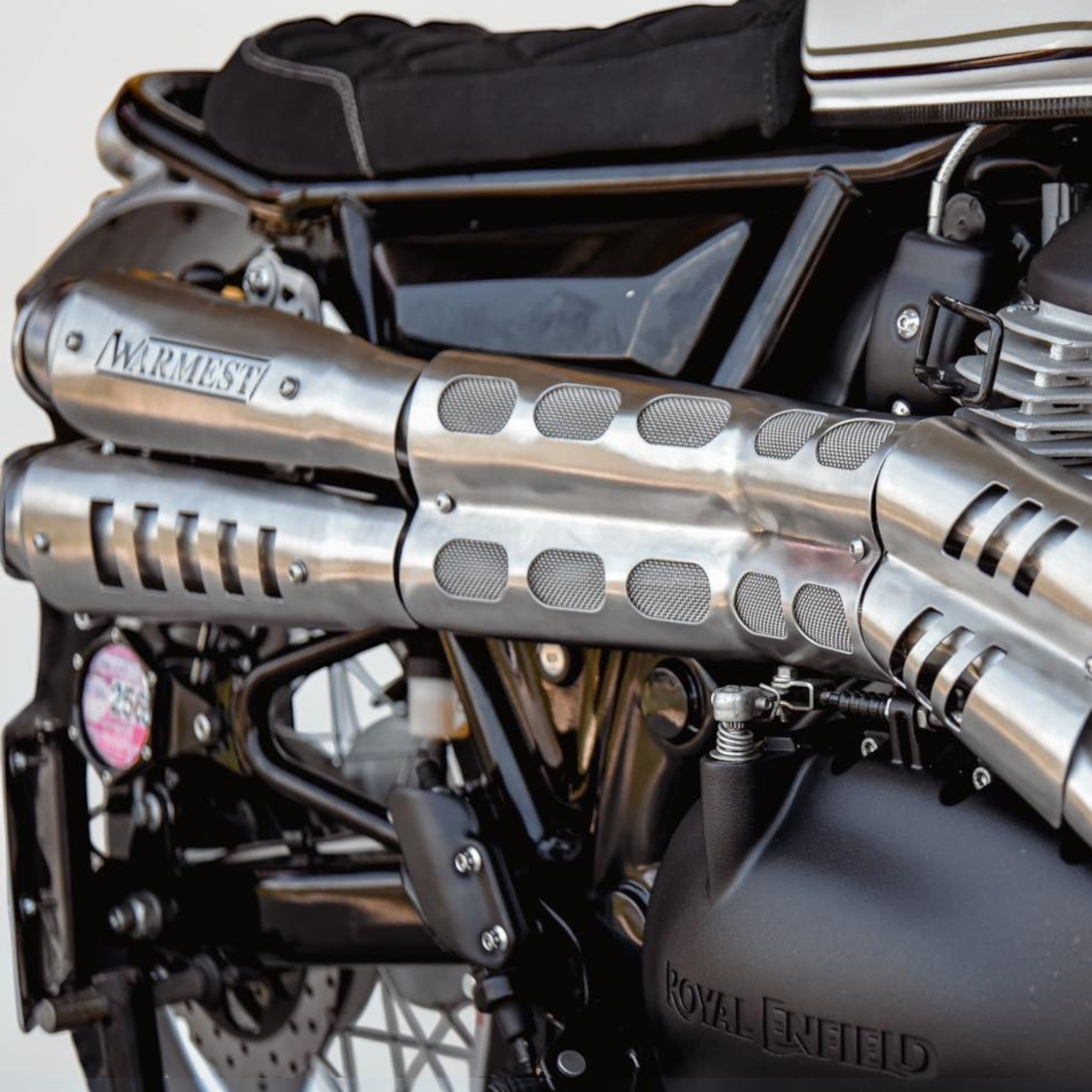 High-Mount Scrambler Full Exhaust System for Royal Enfield Interceptor 650 & Continental GT 650
