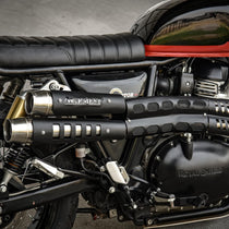 High-Mount Scrambler Full Exhaust System for Royal Enfield Interceptor 650 & Continental GT 650