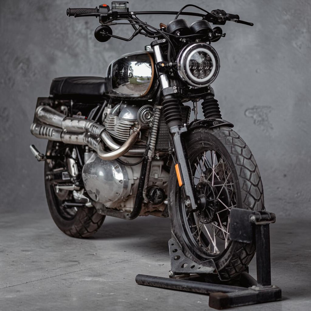 High-Mount Scrambler Full Exhaust System for Royal Enfield Interceptor 650 & Continental GT 650