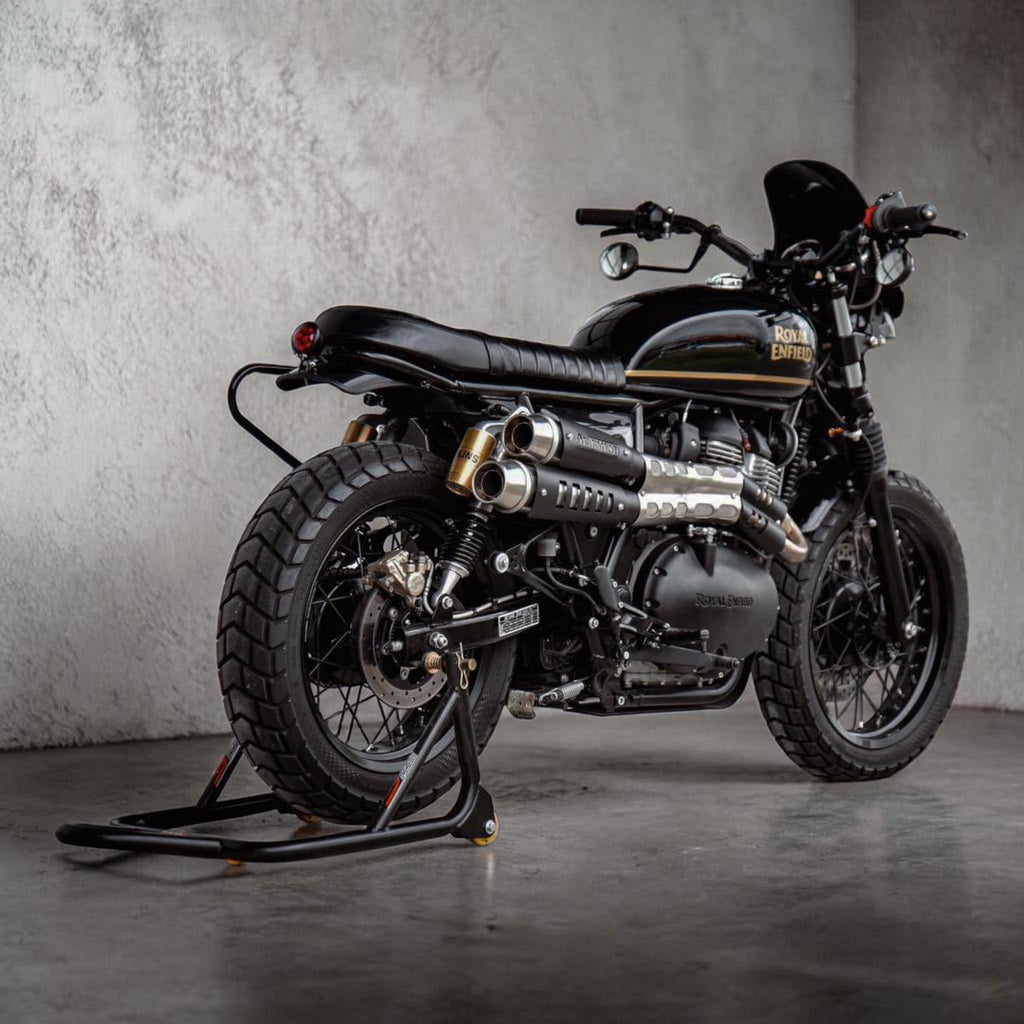 High-Mount Scrambler Full Exhaust System for Royal Enfield Interceptor 650 & Continental GT 650