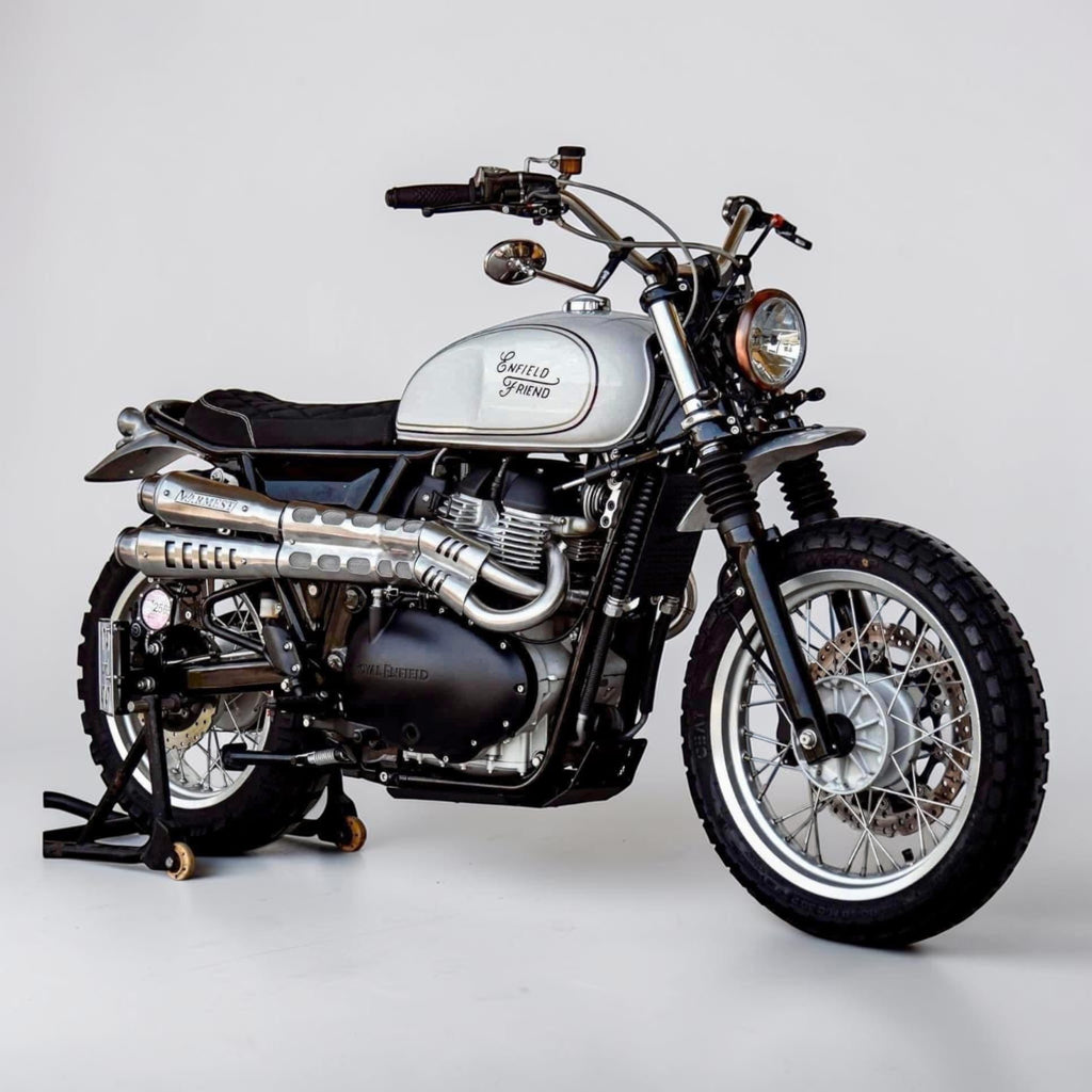 High-Mount Scrambler Full Exhaust System for Royal Enfield Interceptor 650 & Continental GT 650