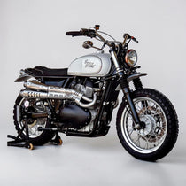 High-Mount Scrambler Full Exhaust System for Royal Enfield Interceptor 650 & Continental GT 650