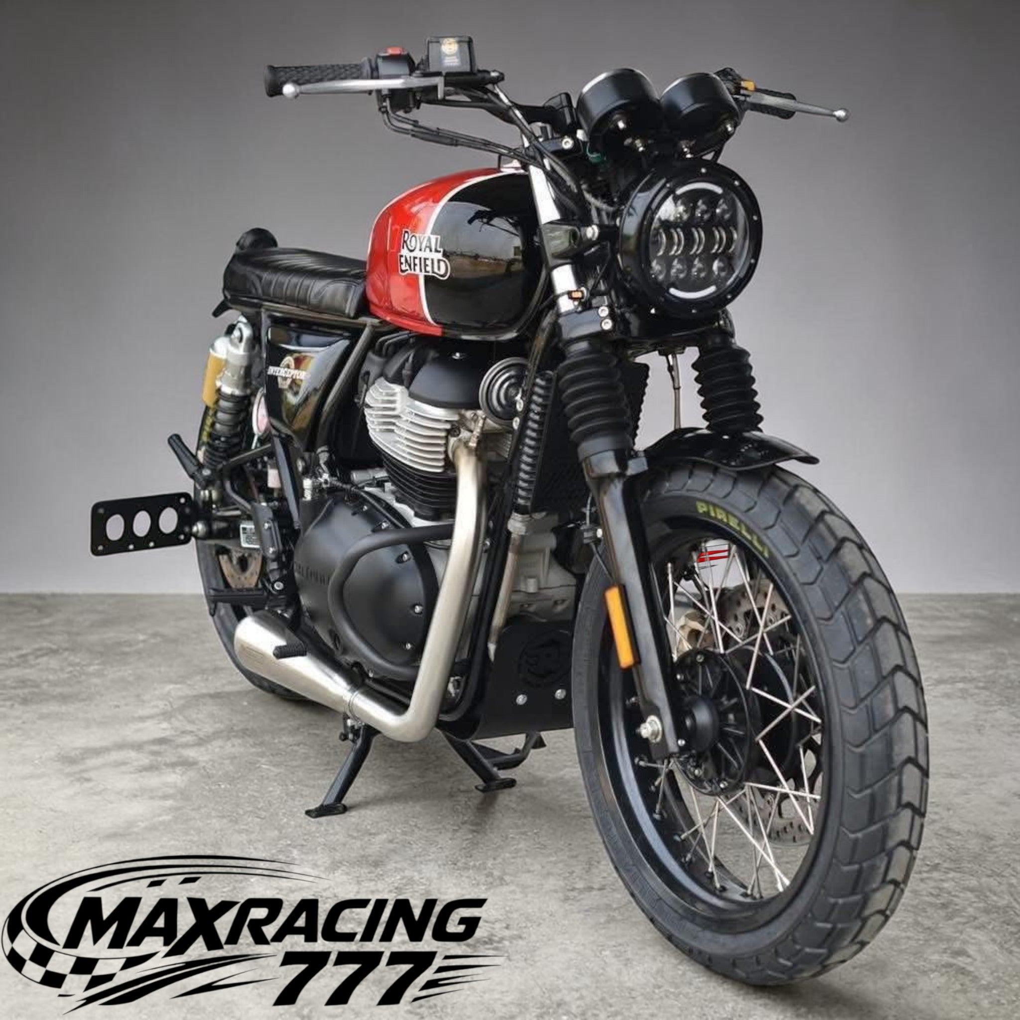 Full Exhaust System Stainless Steel for Royal Enfield Continental GT 650 & Interceptor INT 650