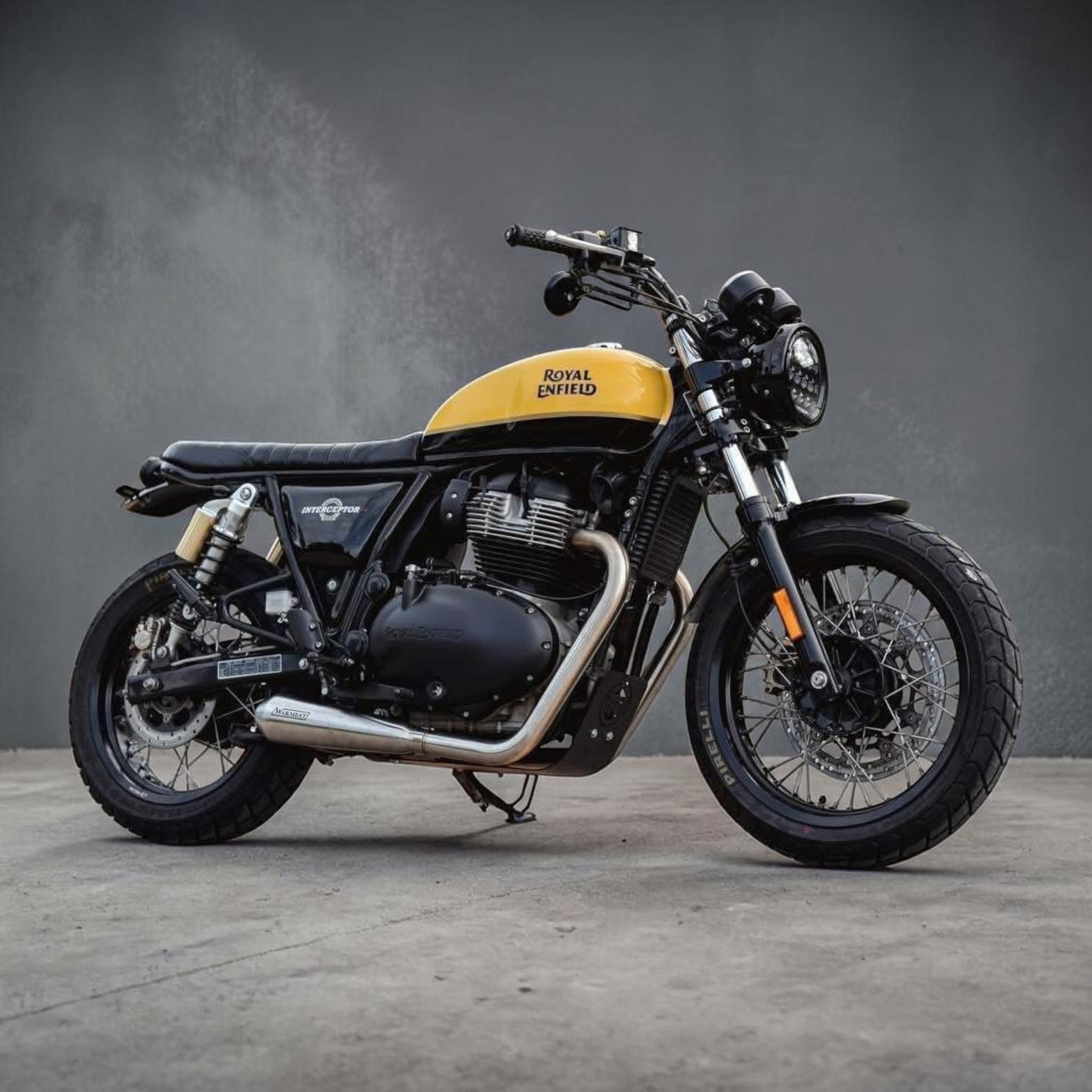 Full Exhaust System Stainless Steel for Royal Enfield Continental GT 650 & Interceptor INT 650