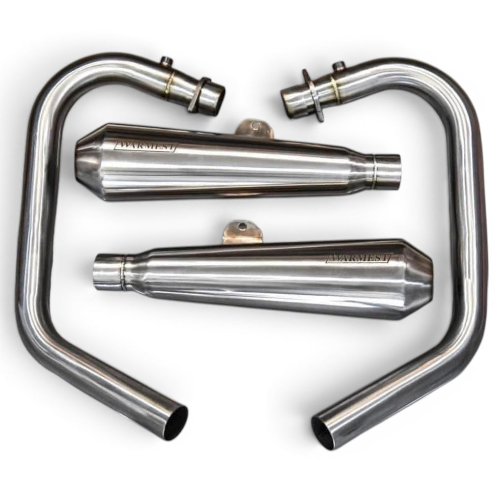 Full Exhaust System Stainless Steel for Royal Enfield Continental GT 650 & Interceptor INT 650
