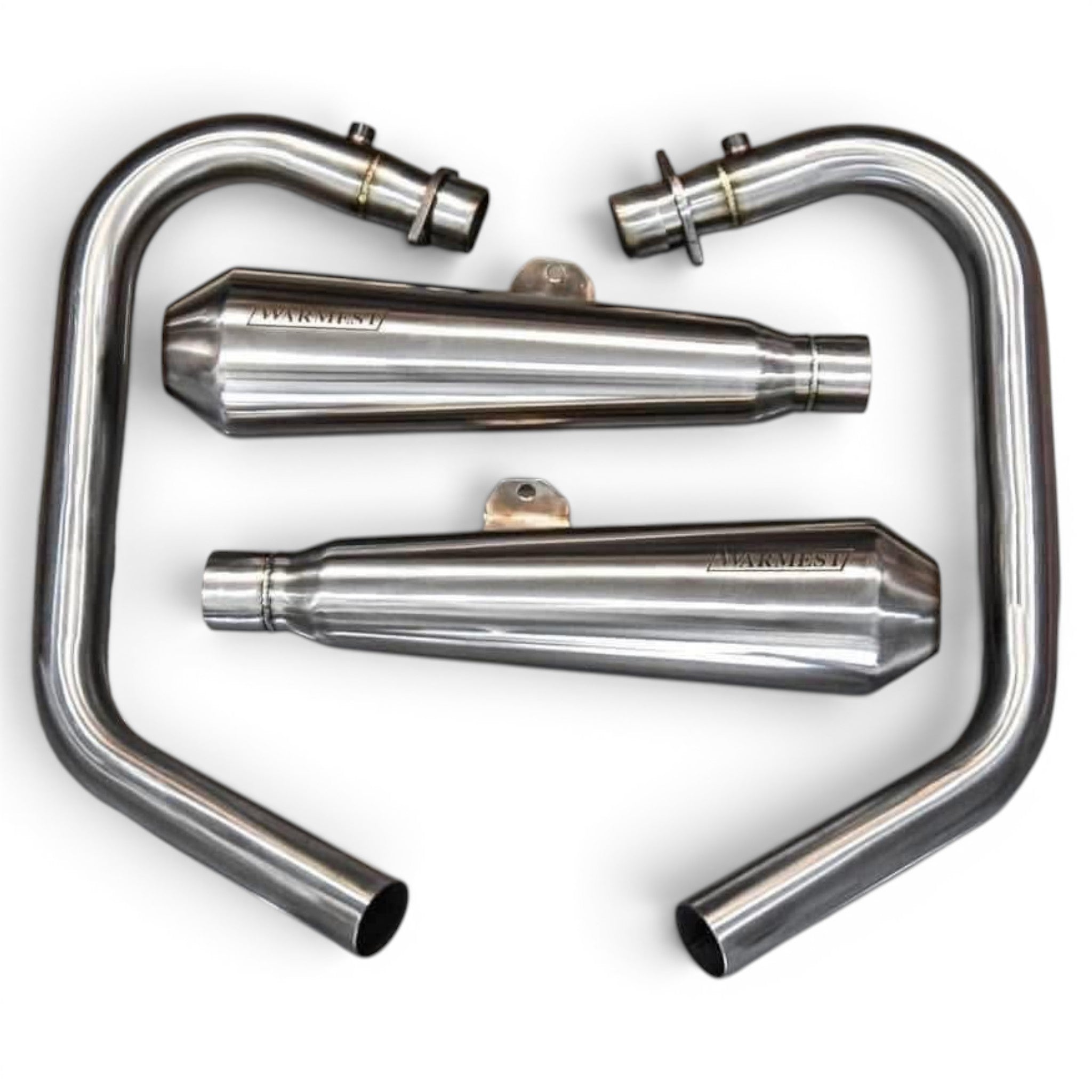 Full Exhaust System Stainless Steel for Royal Enfield Continental GT 650 & Interceptor INT 650