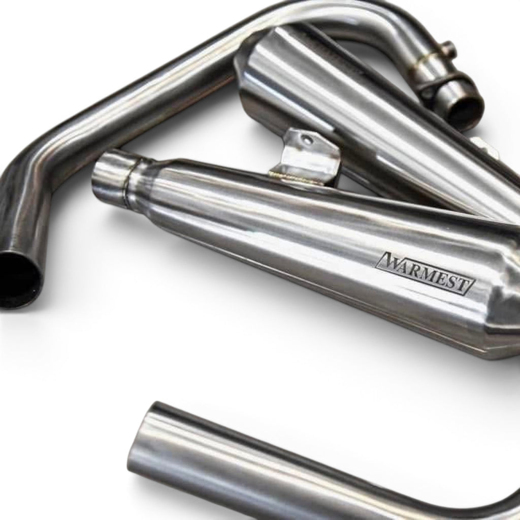 Full Exhaust System Stainless Steel for Royal Enfield Continental GT 650 & Interceptor INT 650