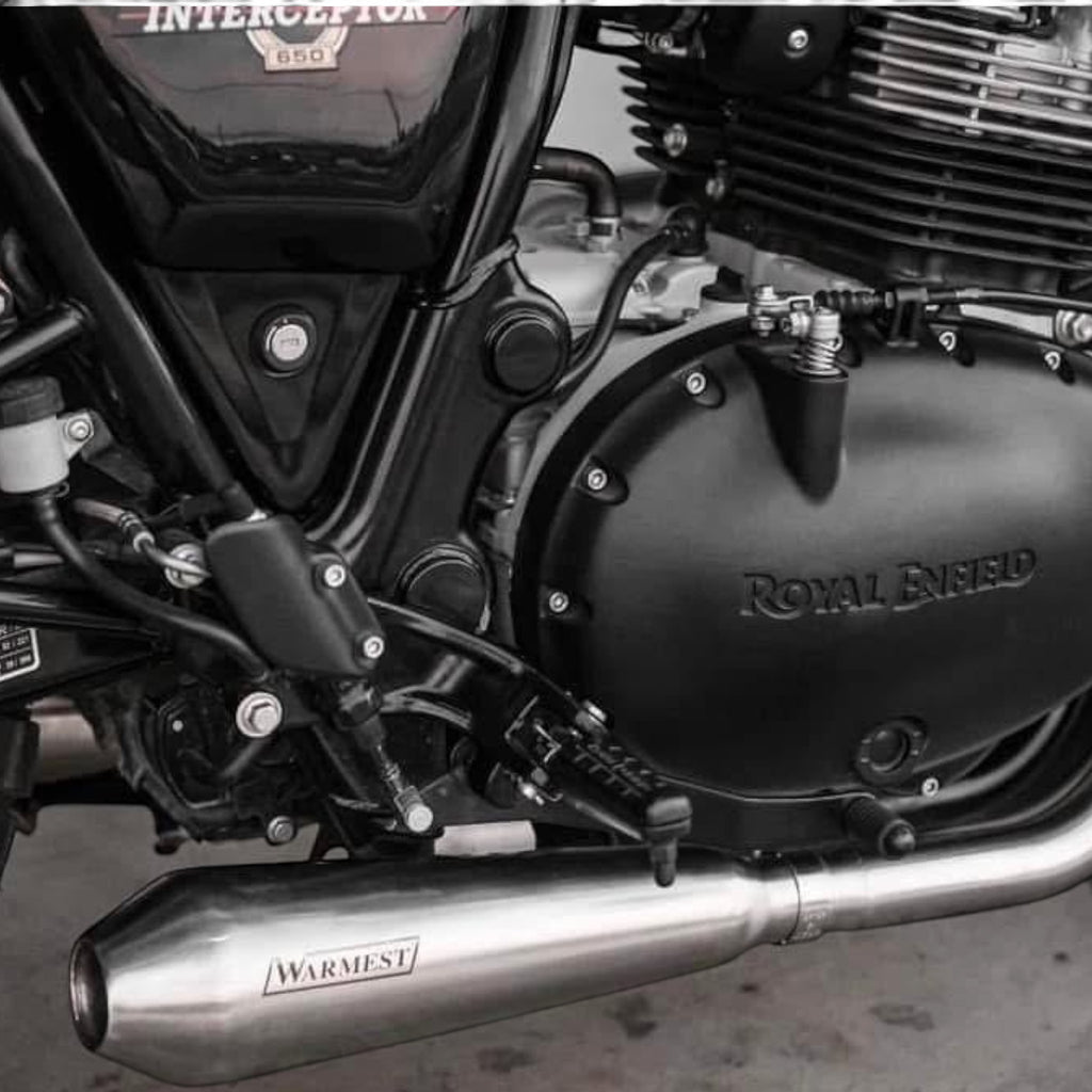 Full Exhaust System Stainless Steel for Royal Enfield Continental GT 650 & Interceptor INT 650