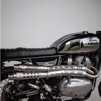 High-Mount Scrambler Full Exhaust System for Royal Enfield Interceptor 650 & Continental GT 650
