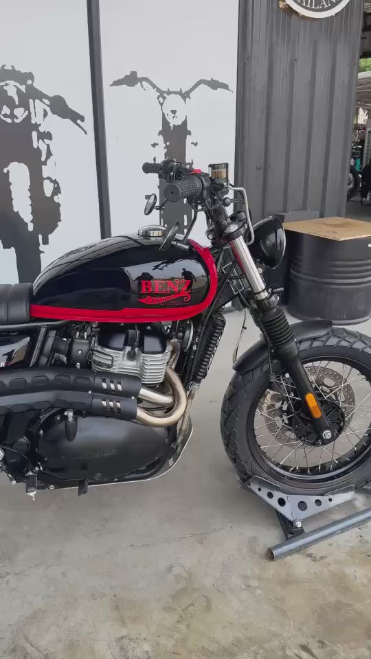 High-Mount Scrambler Full Exhaust System for Royal Enfield Interceptor 650 & Continental GT 650