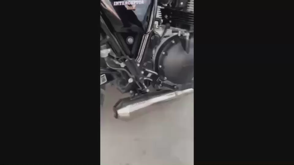 Full Exhaust System Stainless Steel for Royal Enfield Continental GT 650 & Interceptor INT 650